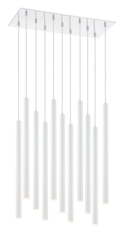 Forest LED 11 Light Chandelier Chrome