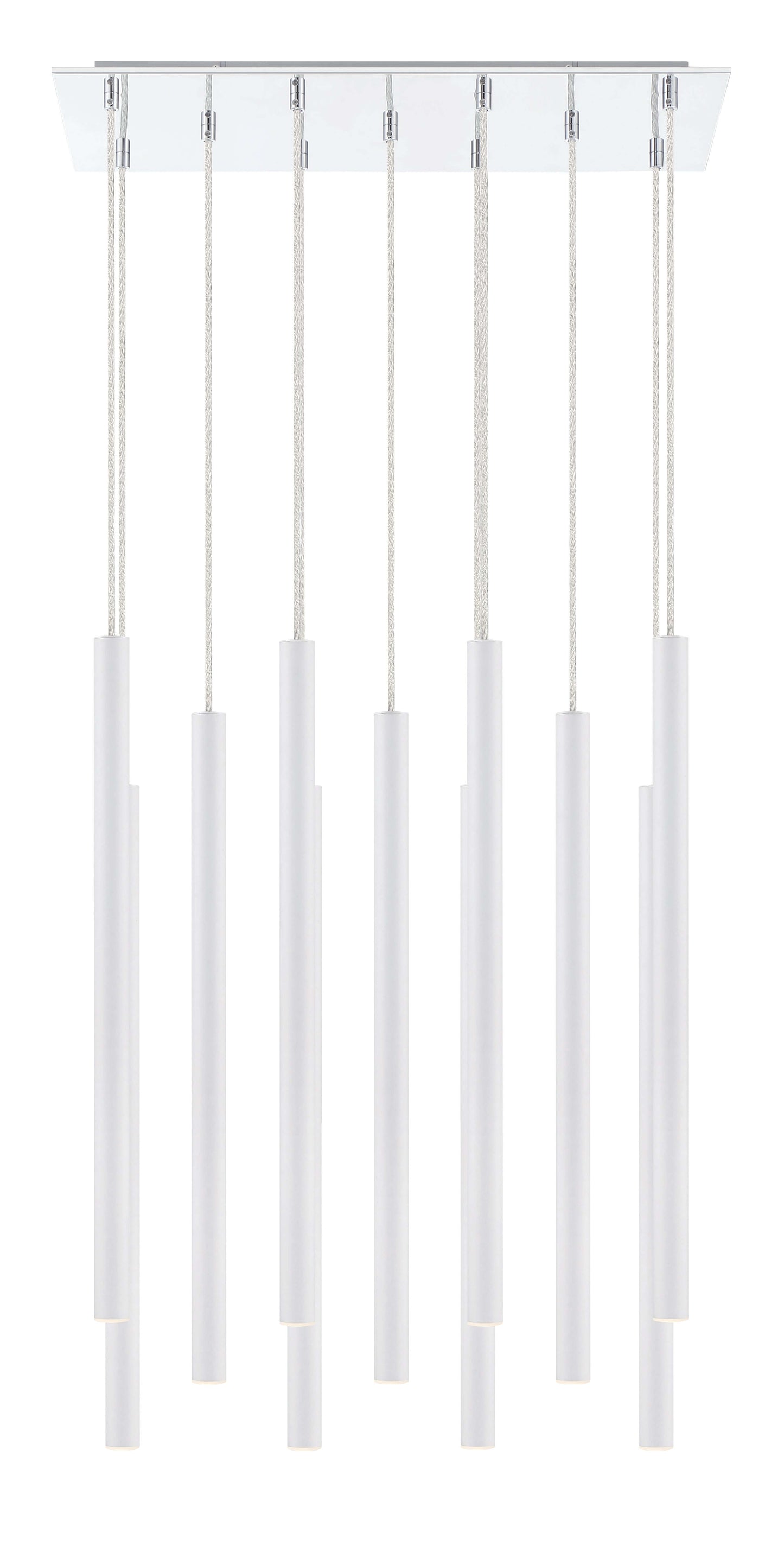 Forest LED 11 Light Chandelier Chrome