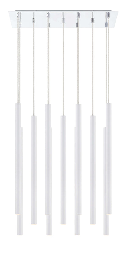 Forest LED 11 Light Chandelier Chrome