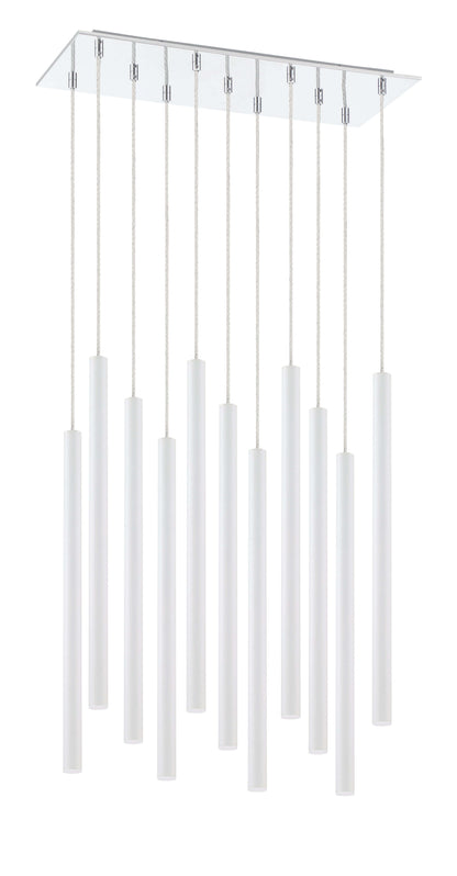 Forest LED 11 Light Chandelier Chrome