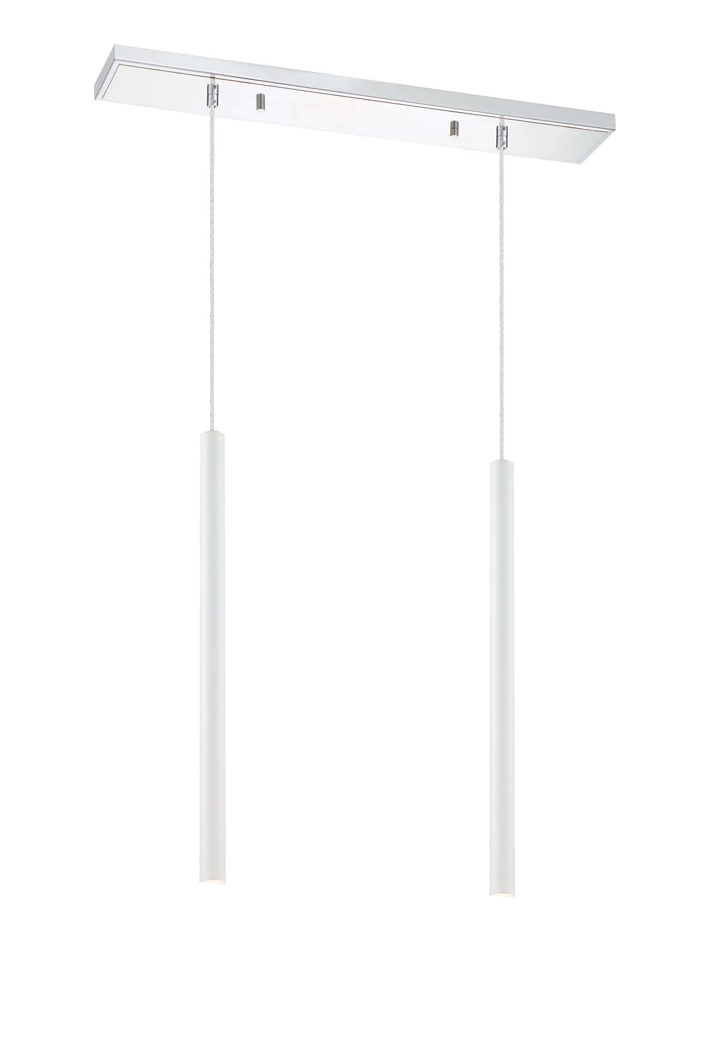 Forest LED 2 Light Linear Chandelier Chrome
