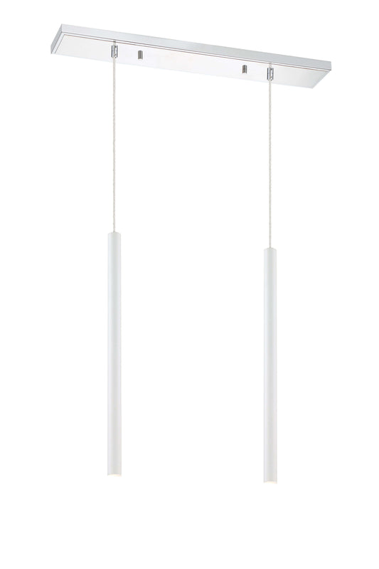 Forest LED 2 Light Linear Chandelier Chrome