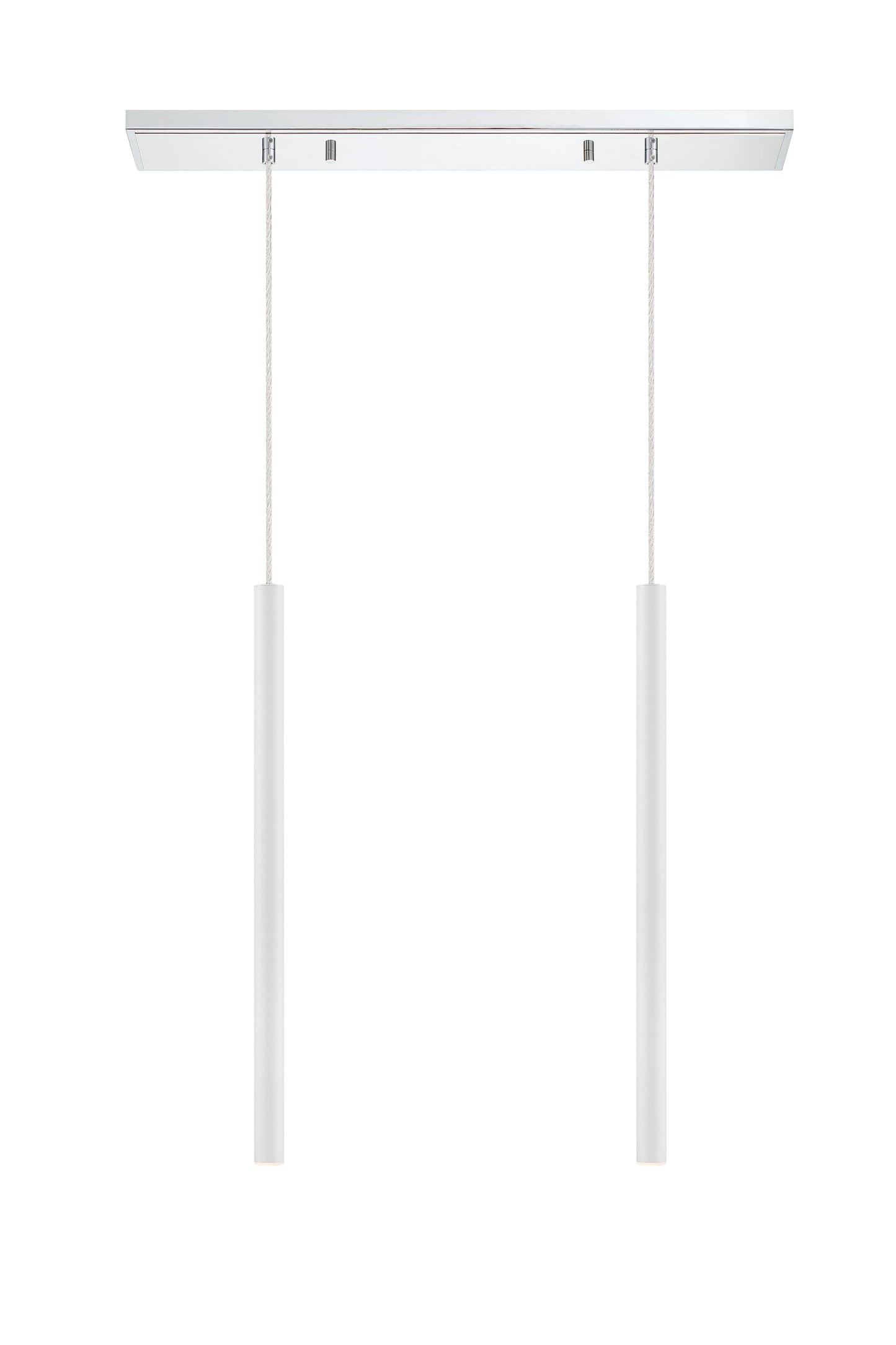 Forest LED 2 Light Linear Chandelier Chrome