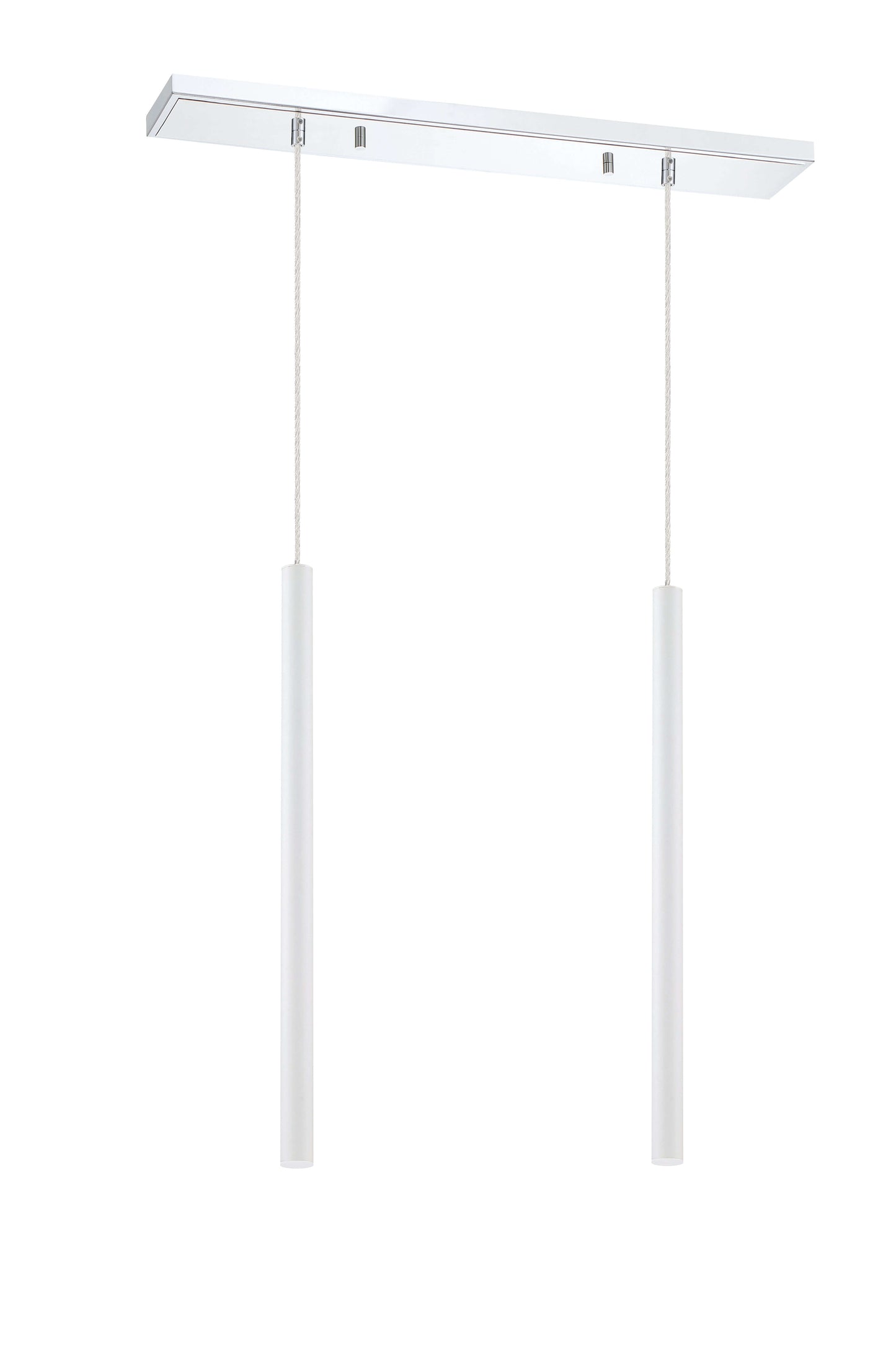 Forest LED 2 Light Linear Chandelier Chrome