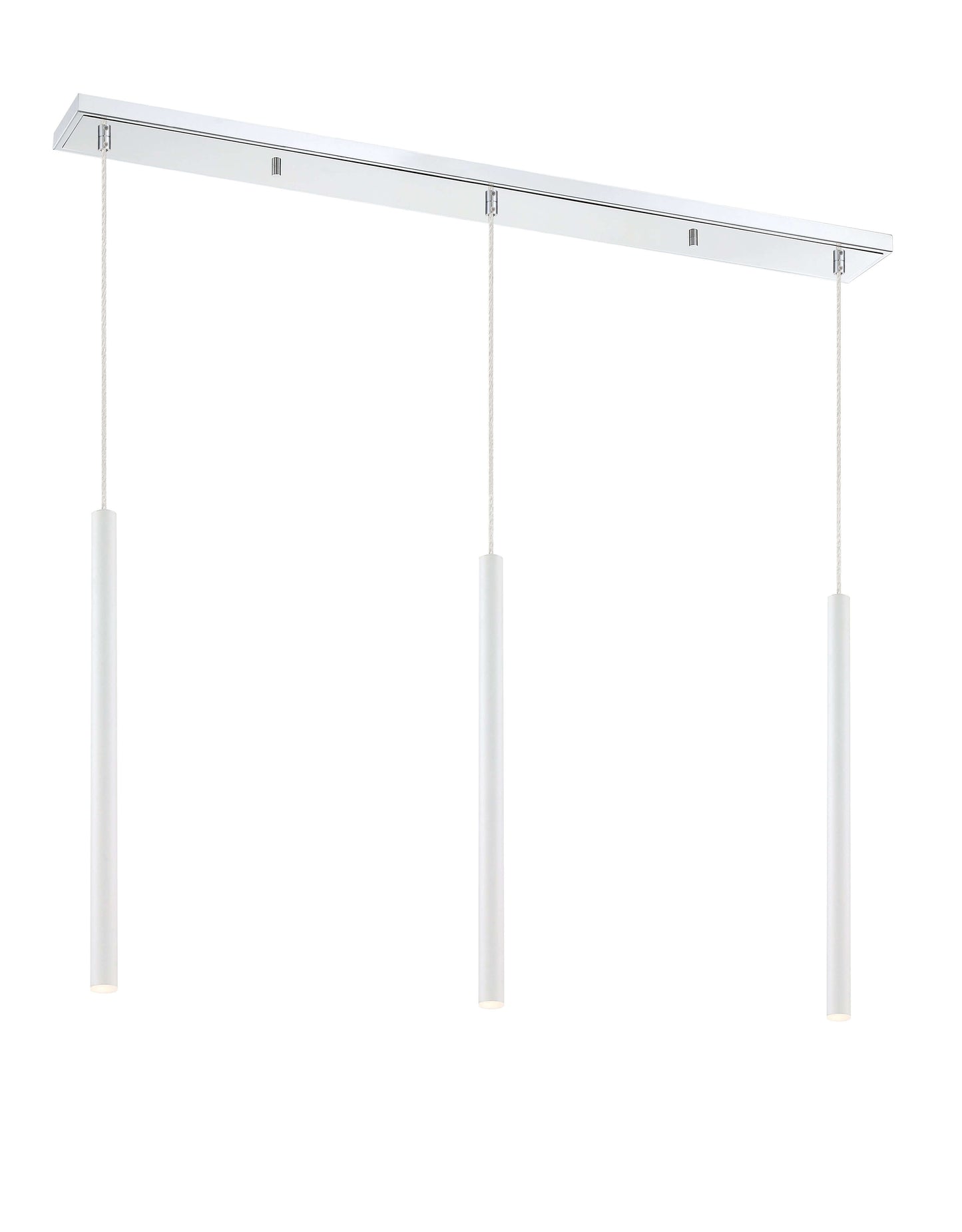 Forest LED 3 Light Linear Chandelier Chrome