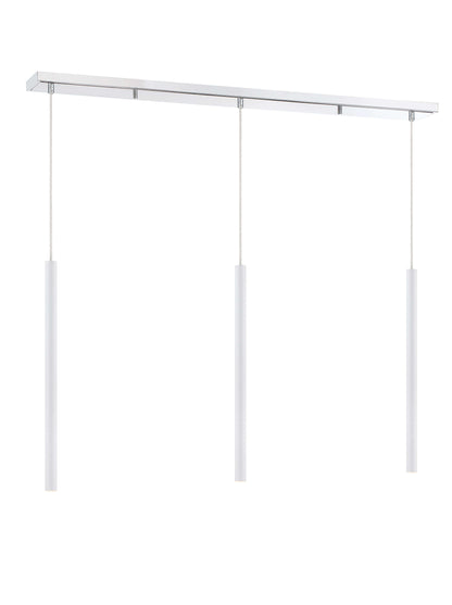 Forest LED 3 Light Linear Chandelier Chrome