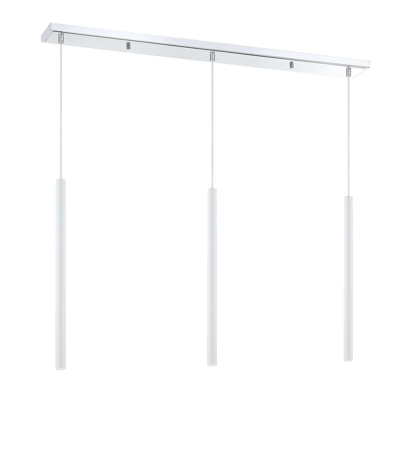 Forest LED 3 Light Linear Chandelier Chrome