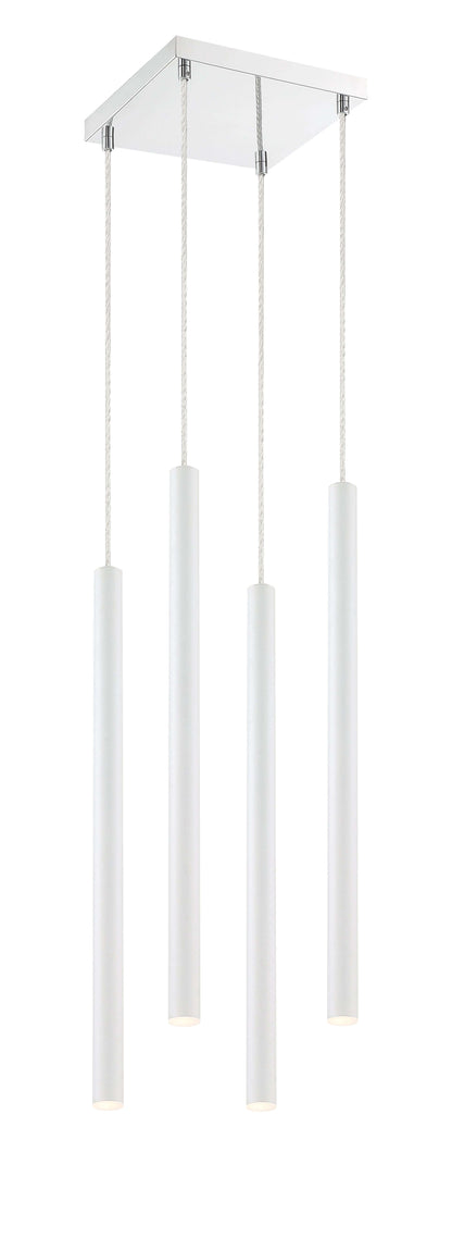 Forest LED 4 Light Chandelier Chrome