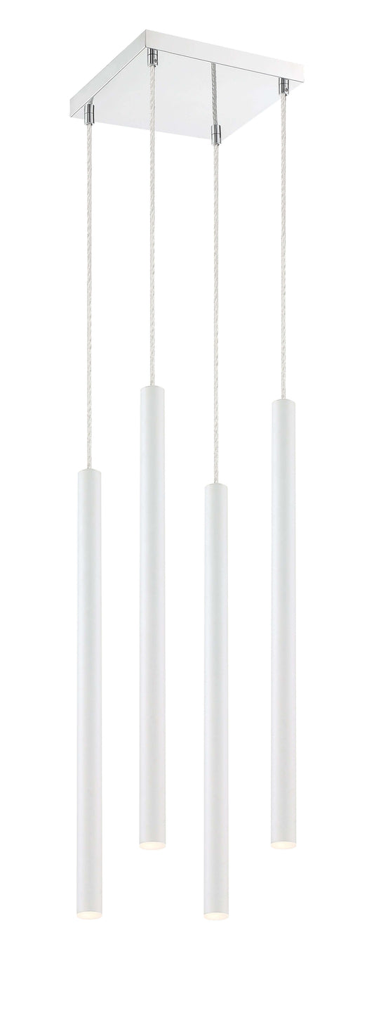 Forest LED 4 Light Chandelier Chrome