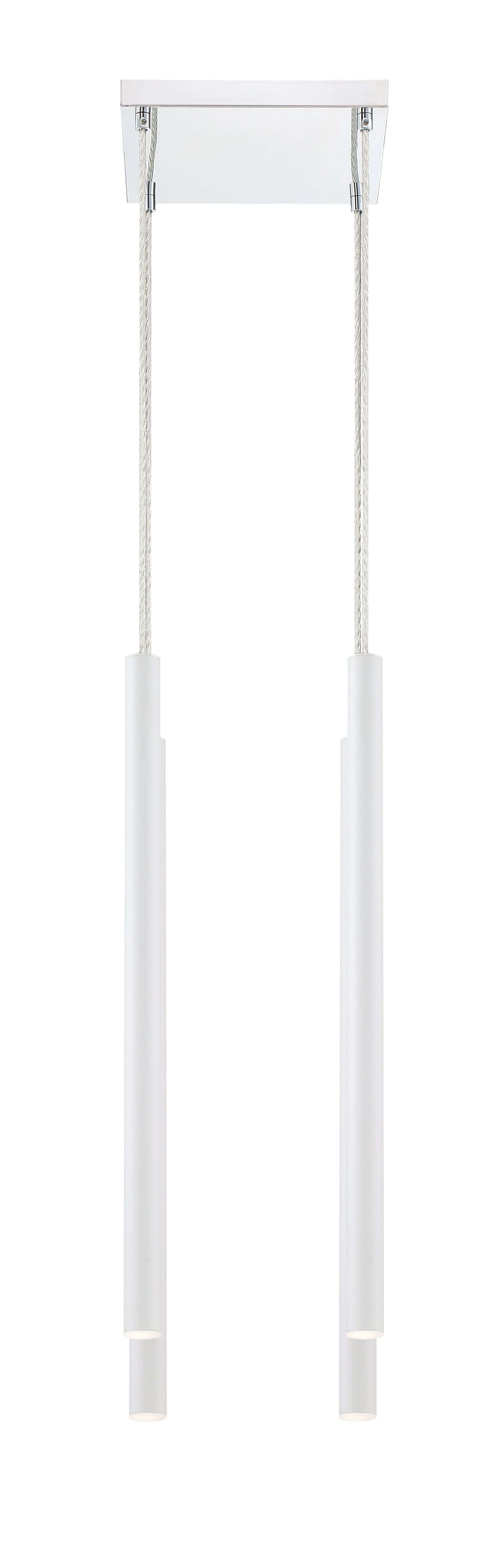 Forest LED 4 Light Chandelier Chrome