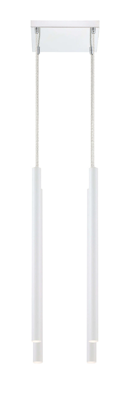 Forest LED 4 Light Chandelier Chrome