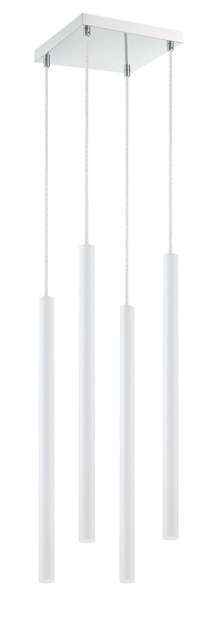 Forest LED 4 Light Chandelier Chrome