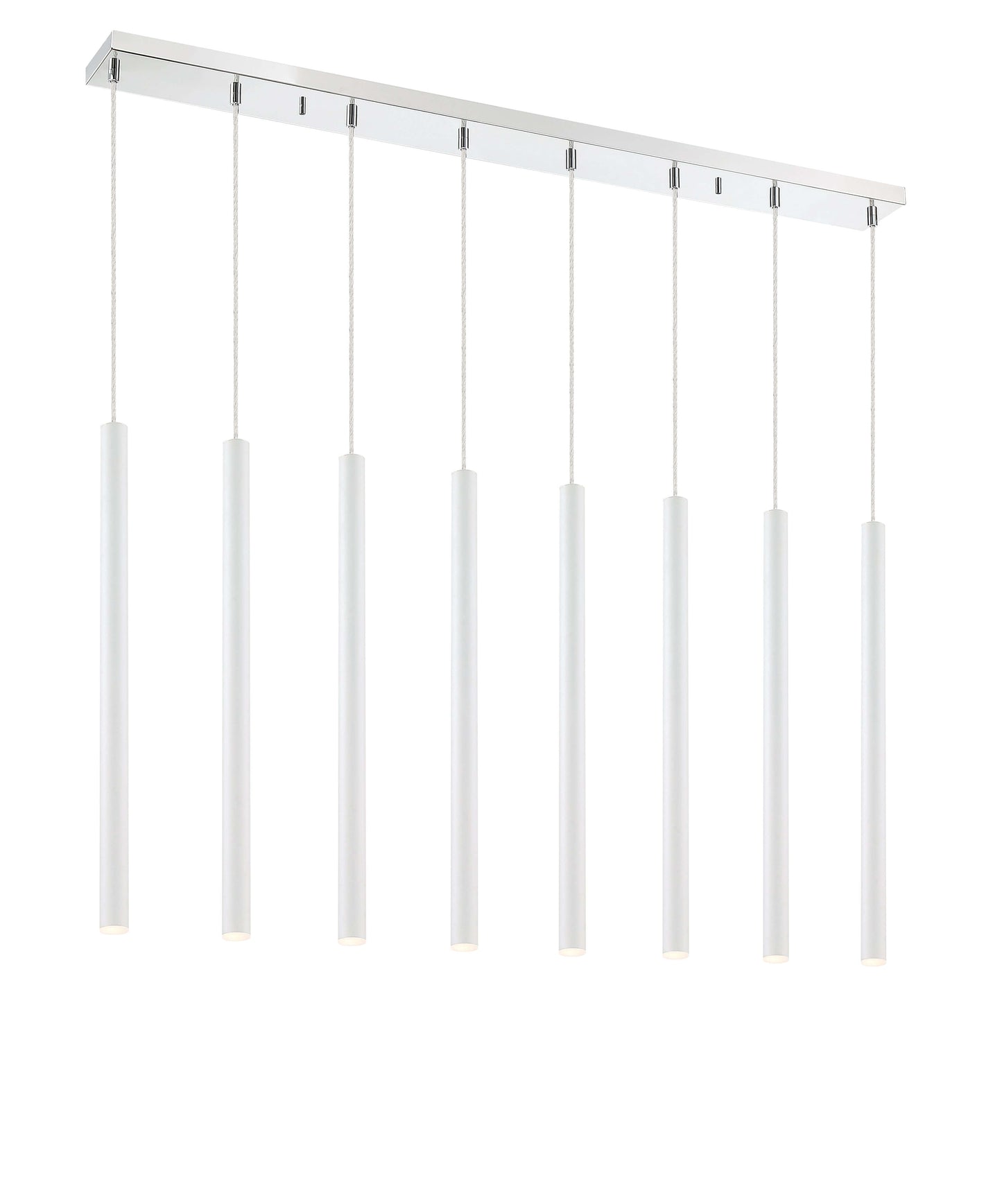 Forest LED 8 Light Linear Chandelier Chrome