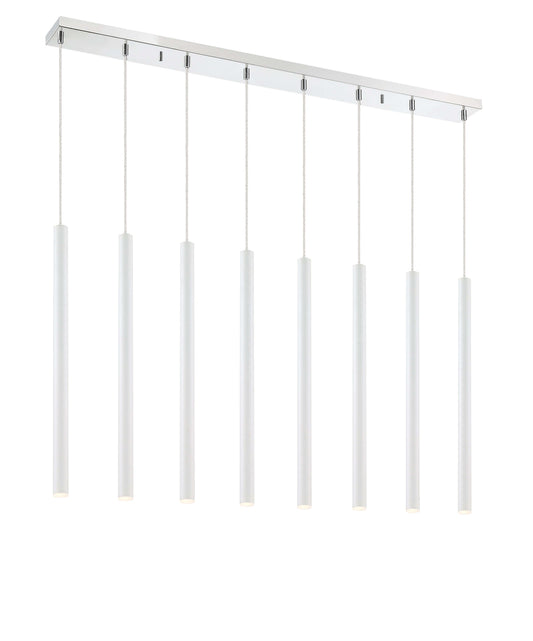 Forest LED 8 Light Linear Chandelier Chrome