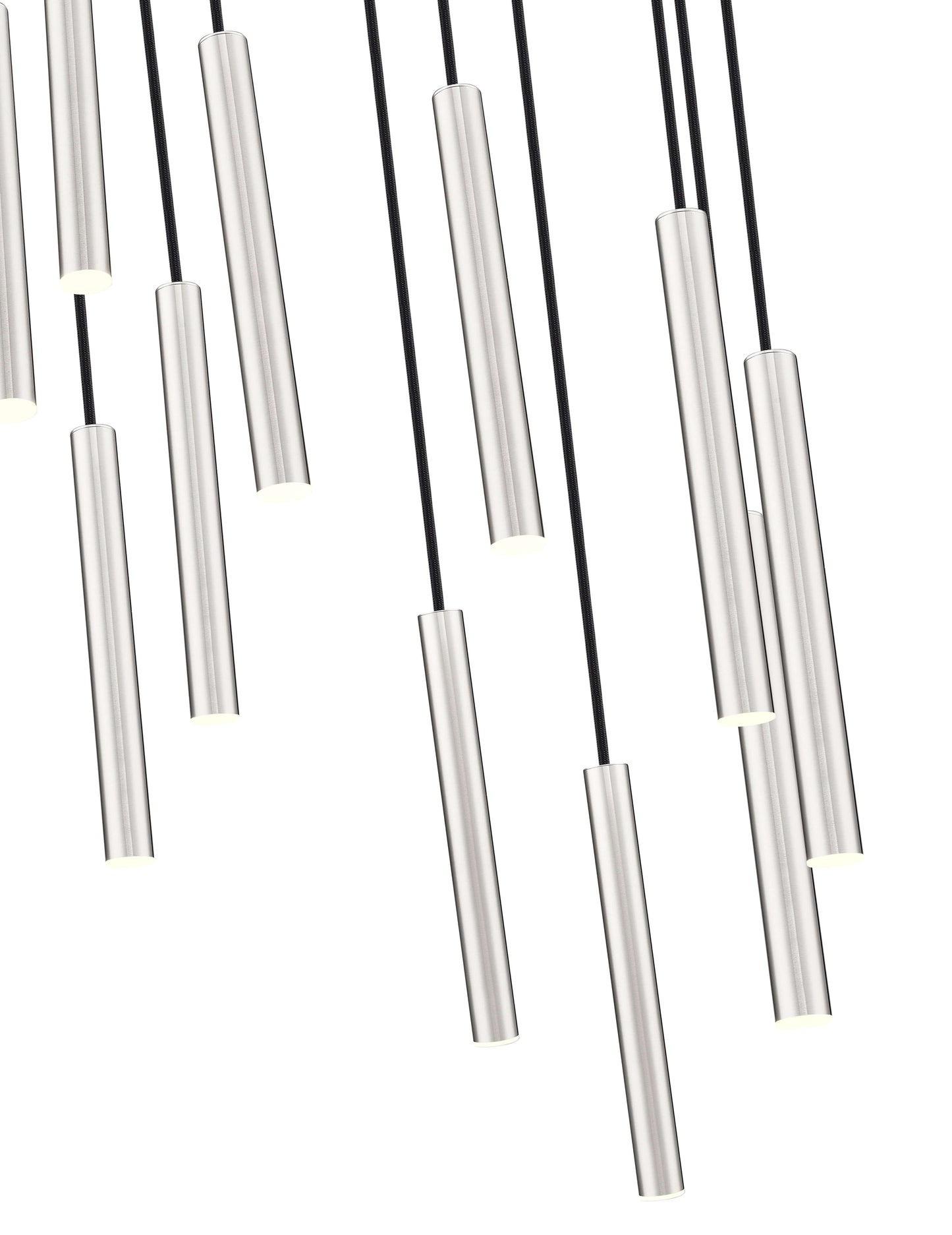 Forest LED 11 Light Chandelier Brushed Nickel