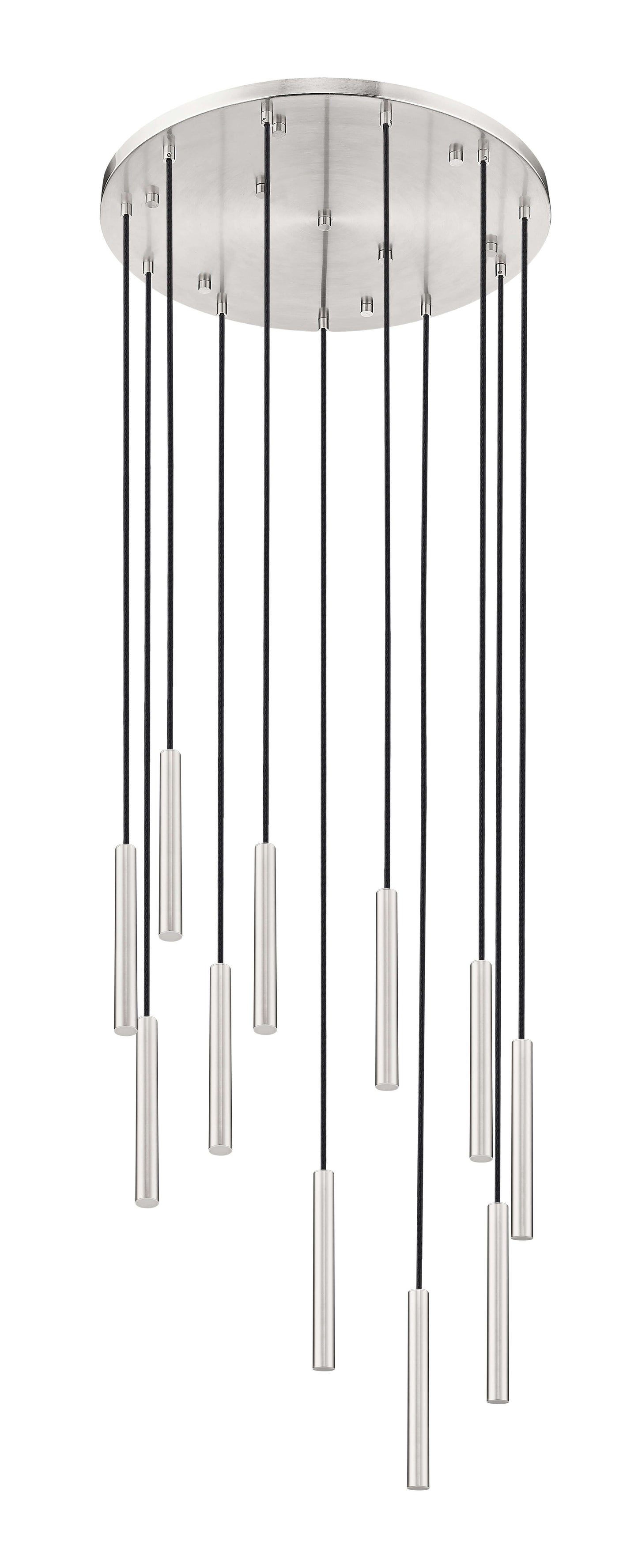 Forest LED 11 Light Chandelier Brushed Nickel