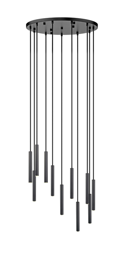Forest LED 11 Light Chandelier Matte Black