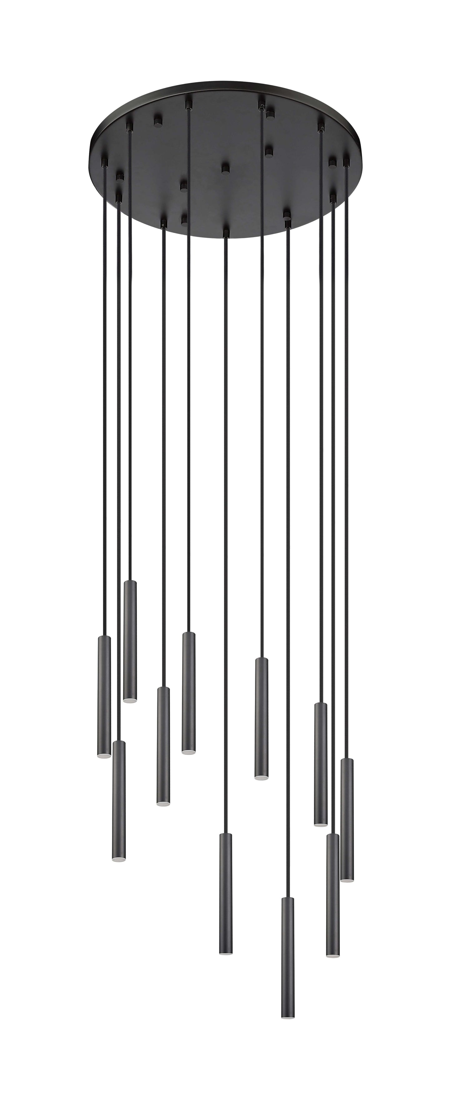 Forest LED 11 Light Chandelier Matte Black