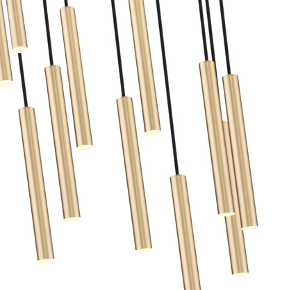 Forest LED 11 Light Chandelier Modern Gold