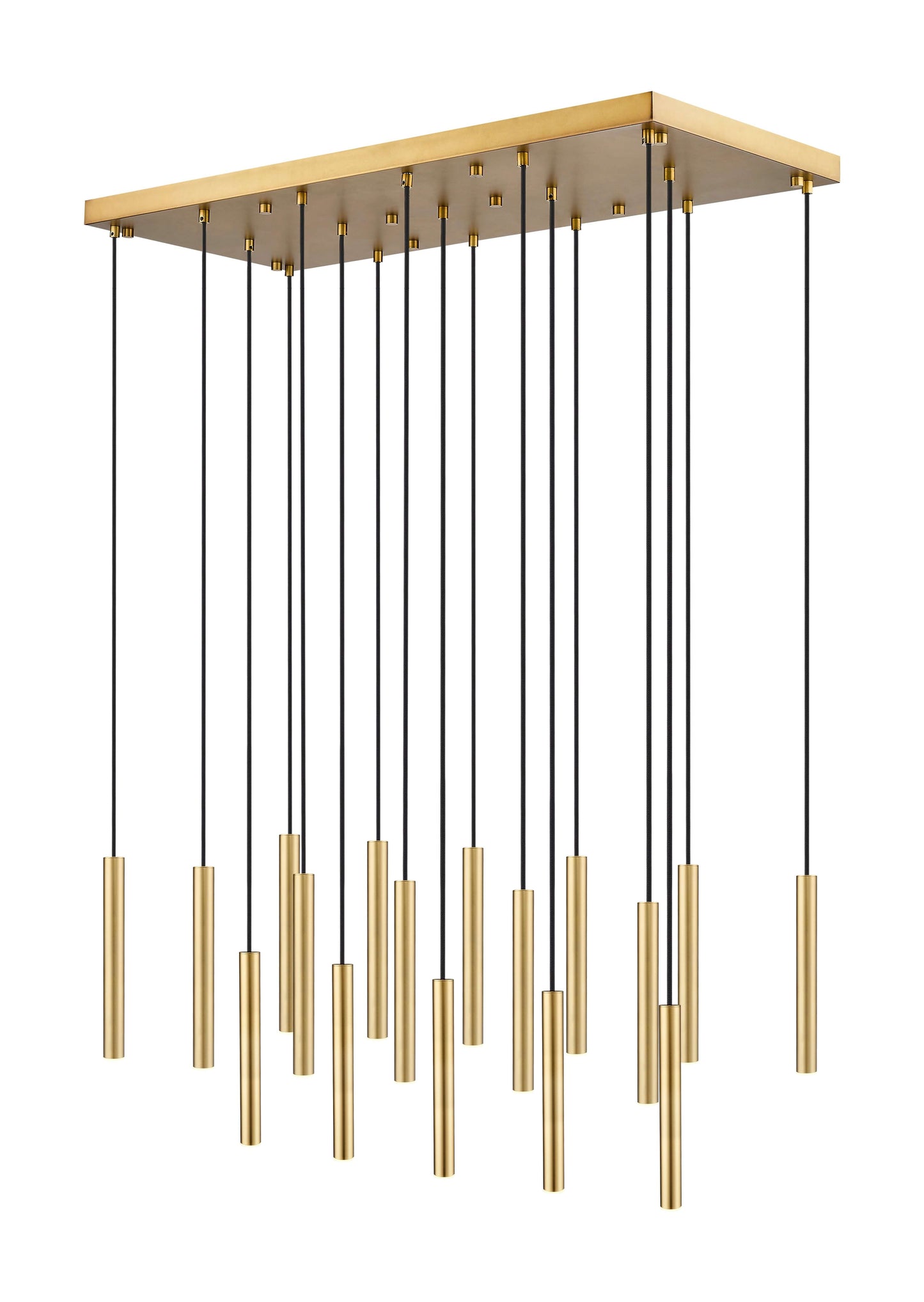 Forest LED 17 Light Linear Chandelier Modern Gold