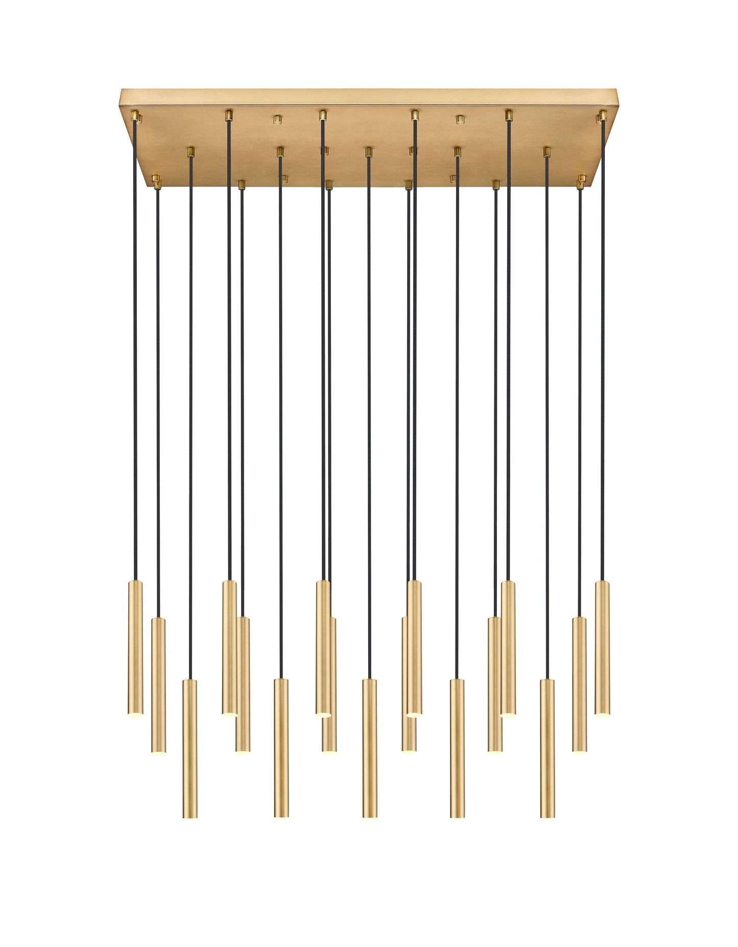 Forest LED 17 Light Linear Chandelier Modern Gold
