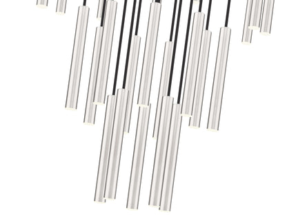 Forest LED 27 Light Chandelier Brushed Nickel