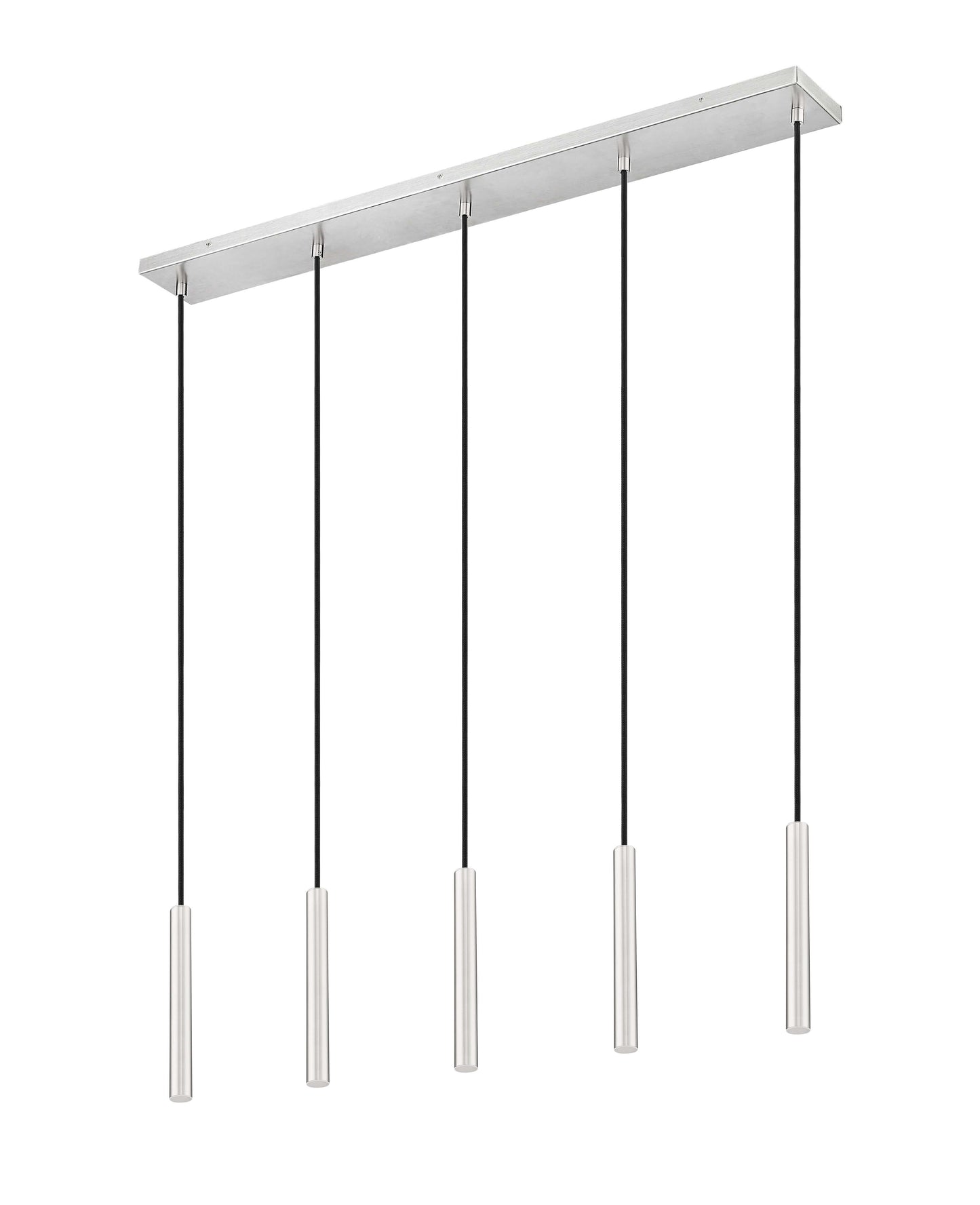 Forest LED 5 Light Linear Chandelier Brushed Nickel