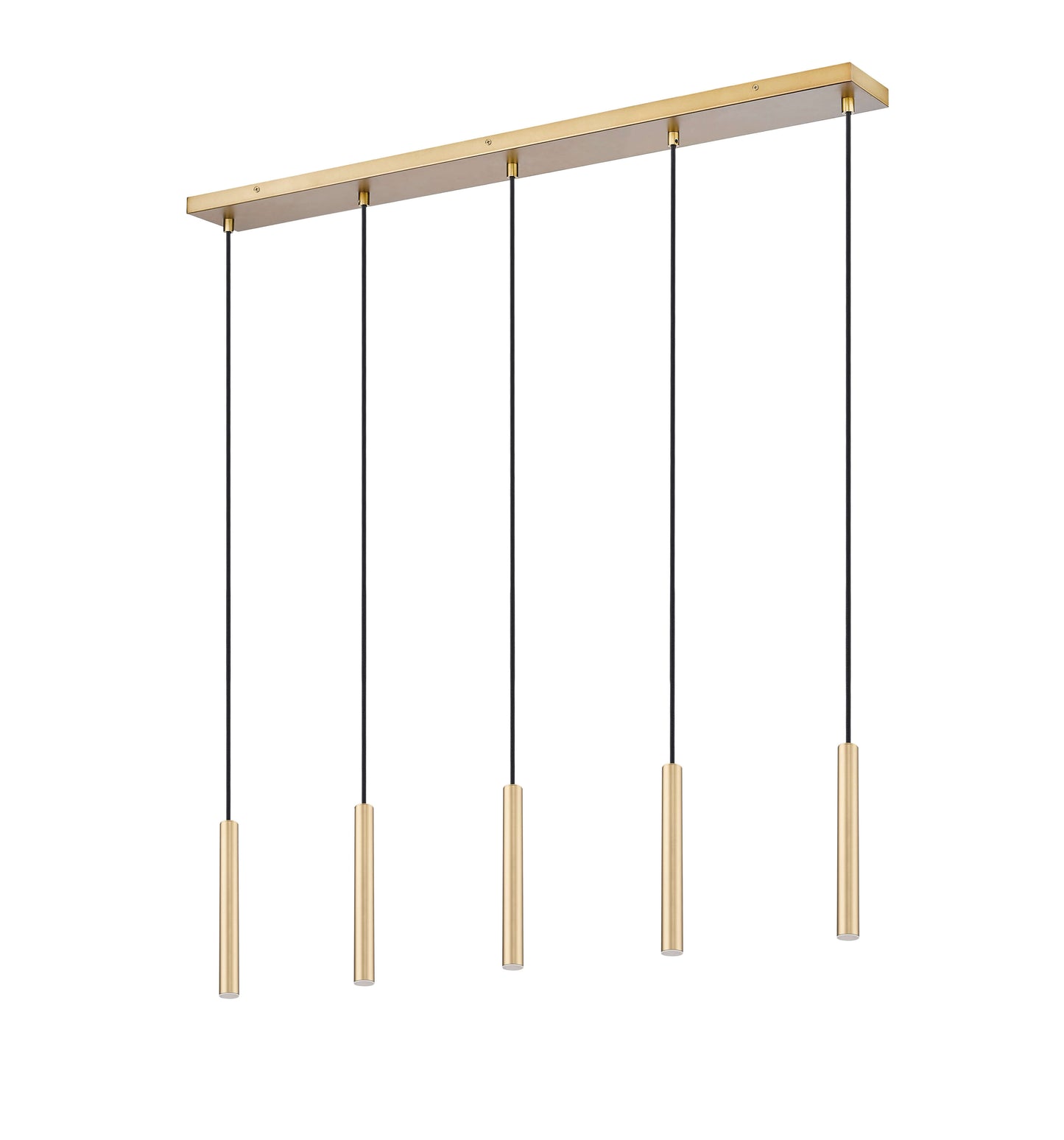 Forest LED 5 Light Linear Chandelier Modern Gold