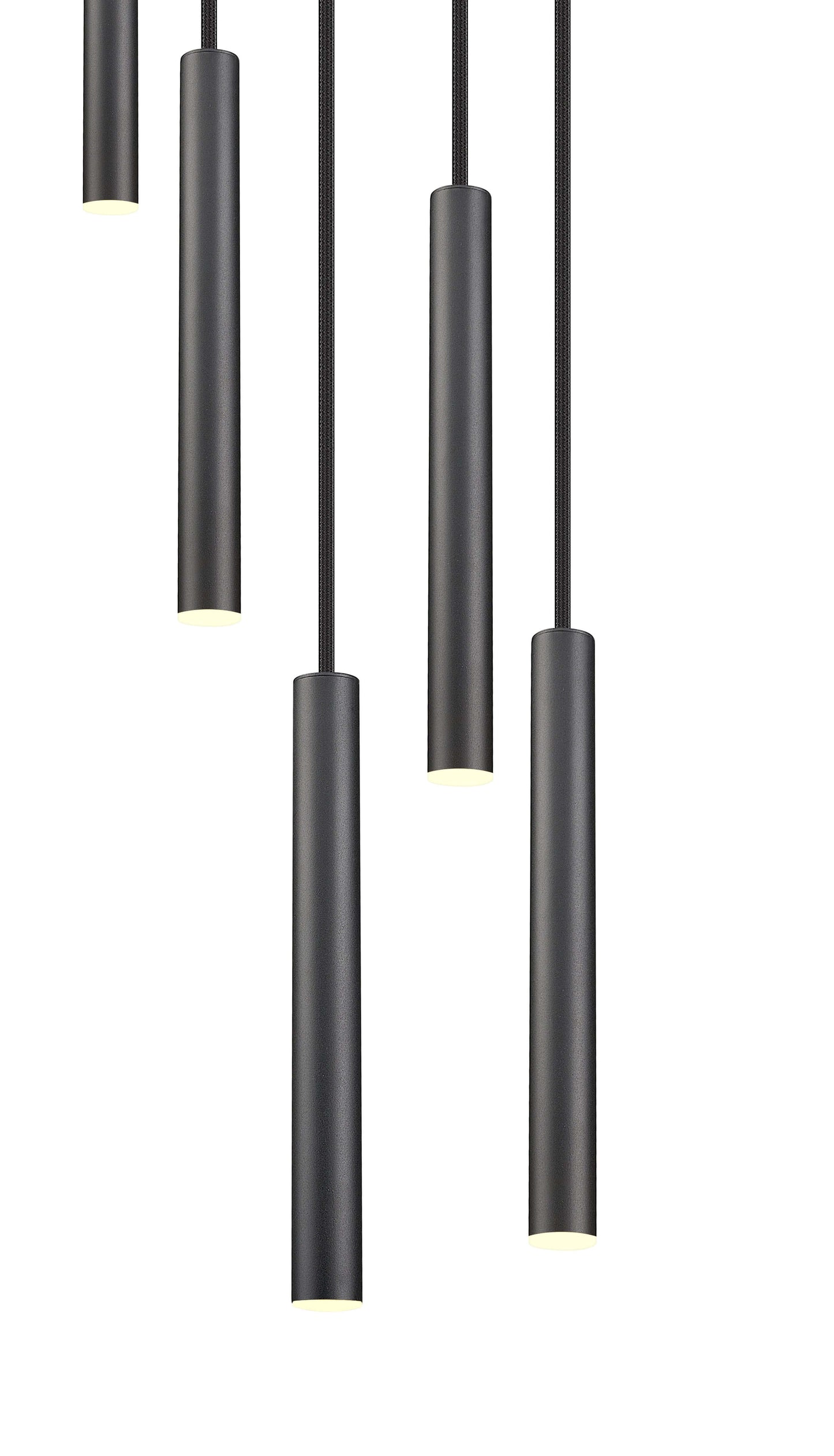 Forest LED 5 Light Chandelier Matte Black