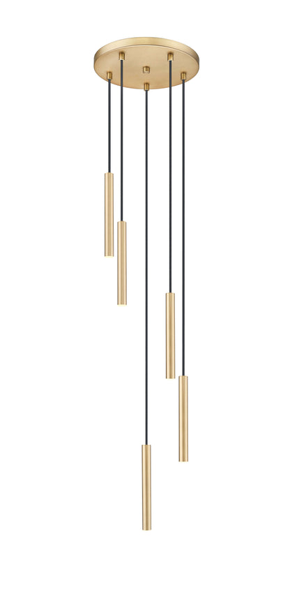 Forest LED 5 Light Chandelier Modern Gold