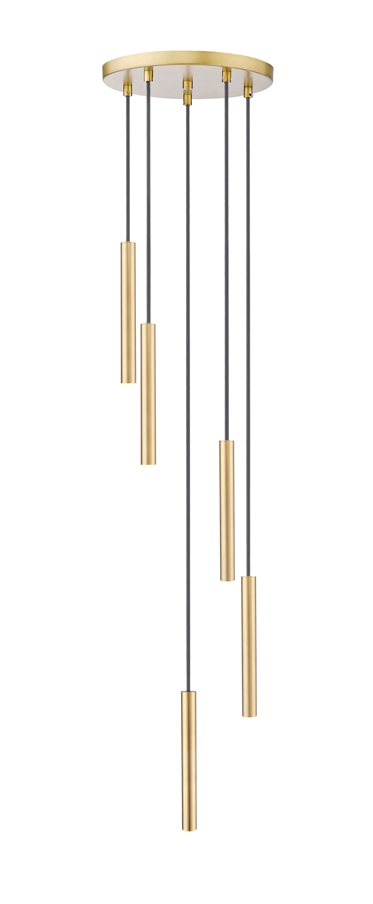 Forest LED 5 Light Chandelier Modern Gold