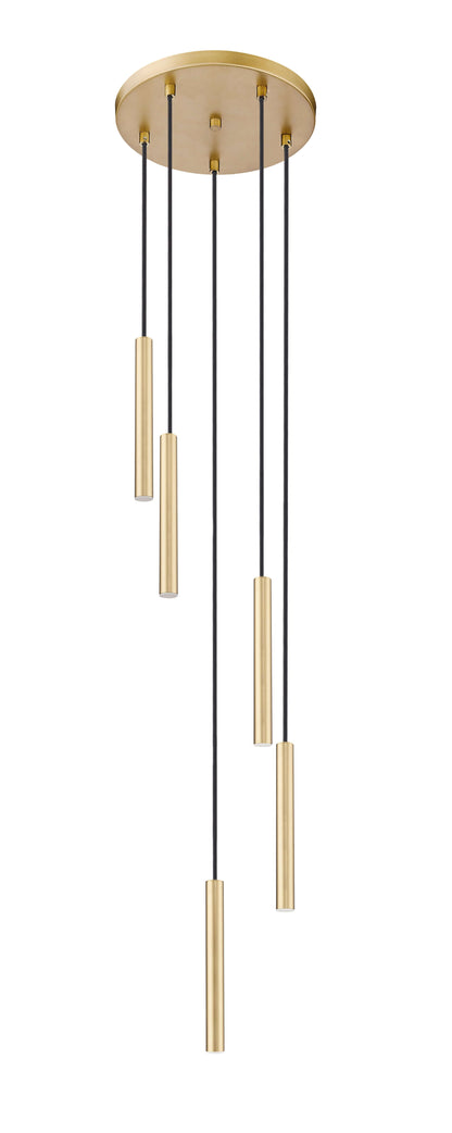 Forest LED 5 Light Chandelier Modern Gold