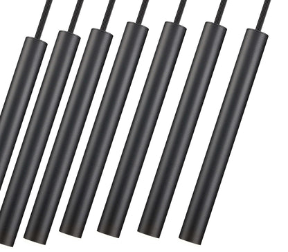 Forest LED 7 Light Linear Chandelier Matte Black