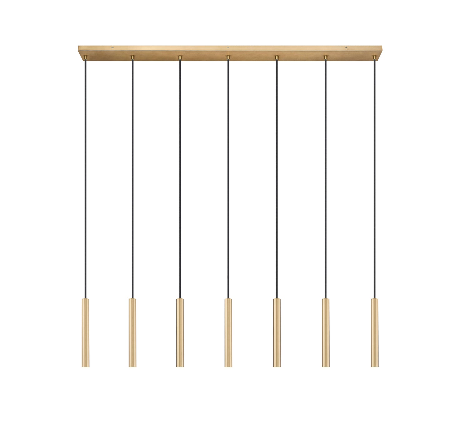 Forest LED 7 Light Linear Chandelier Modern Gold