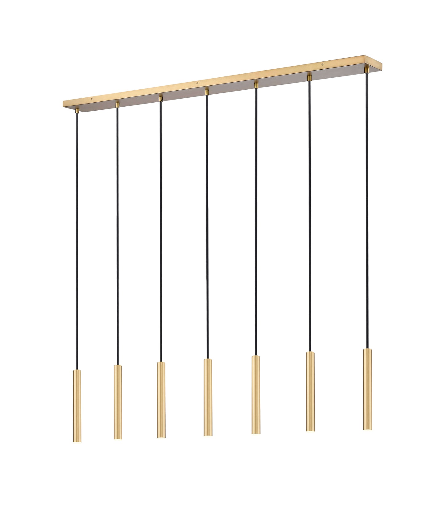 Forest LED 7 Light Linear Chandelier Modern Gold