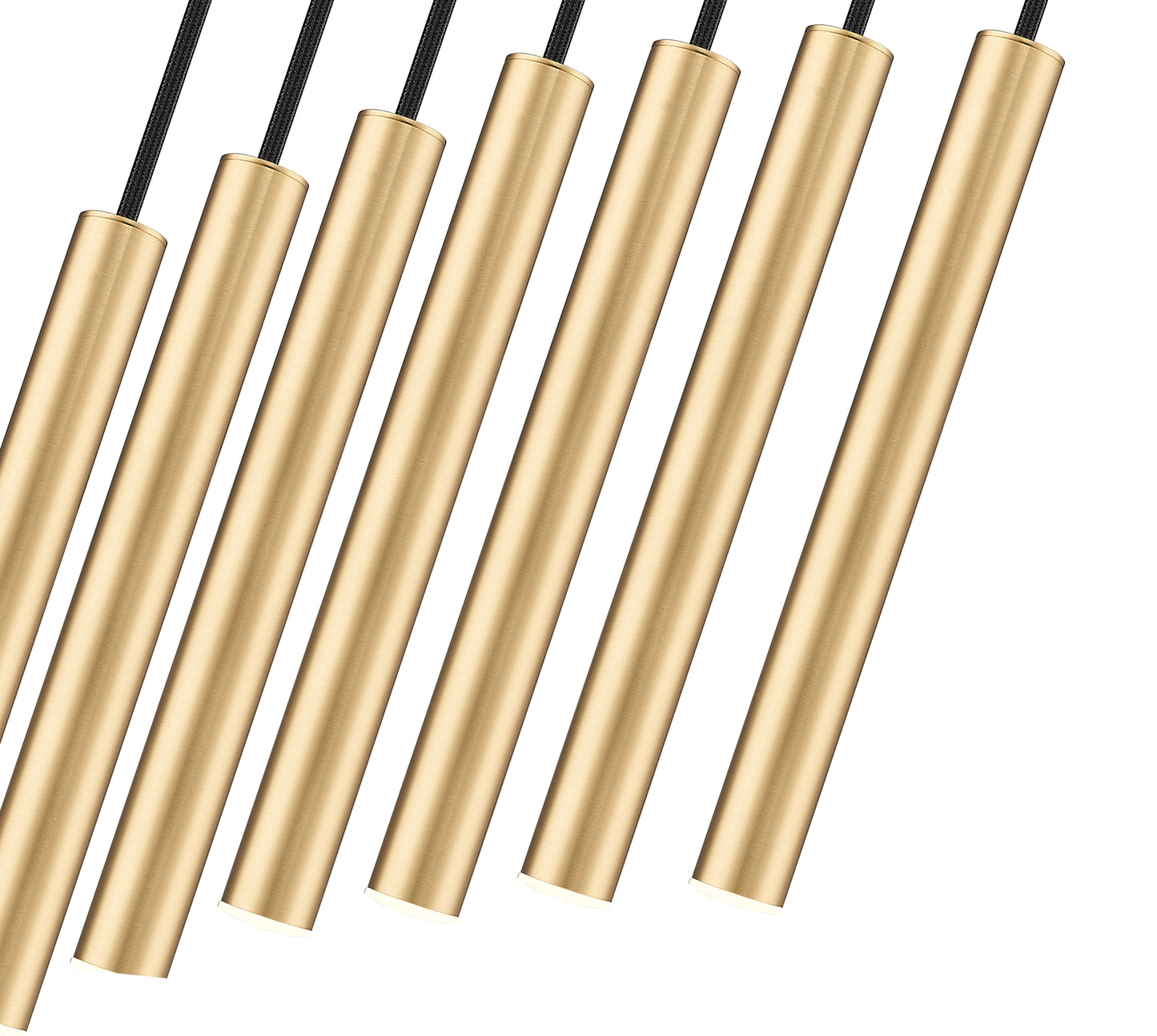 Forest LED 7 Light Linear Chandelier Modern Gold