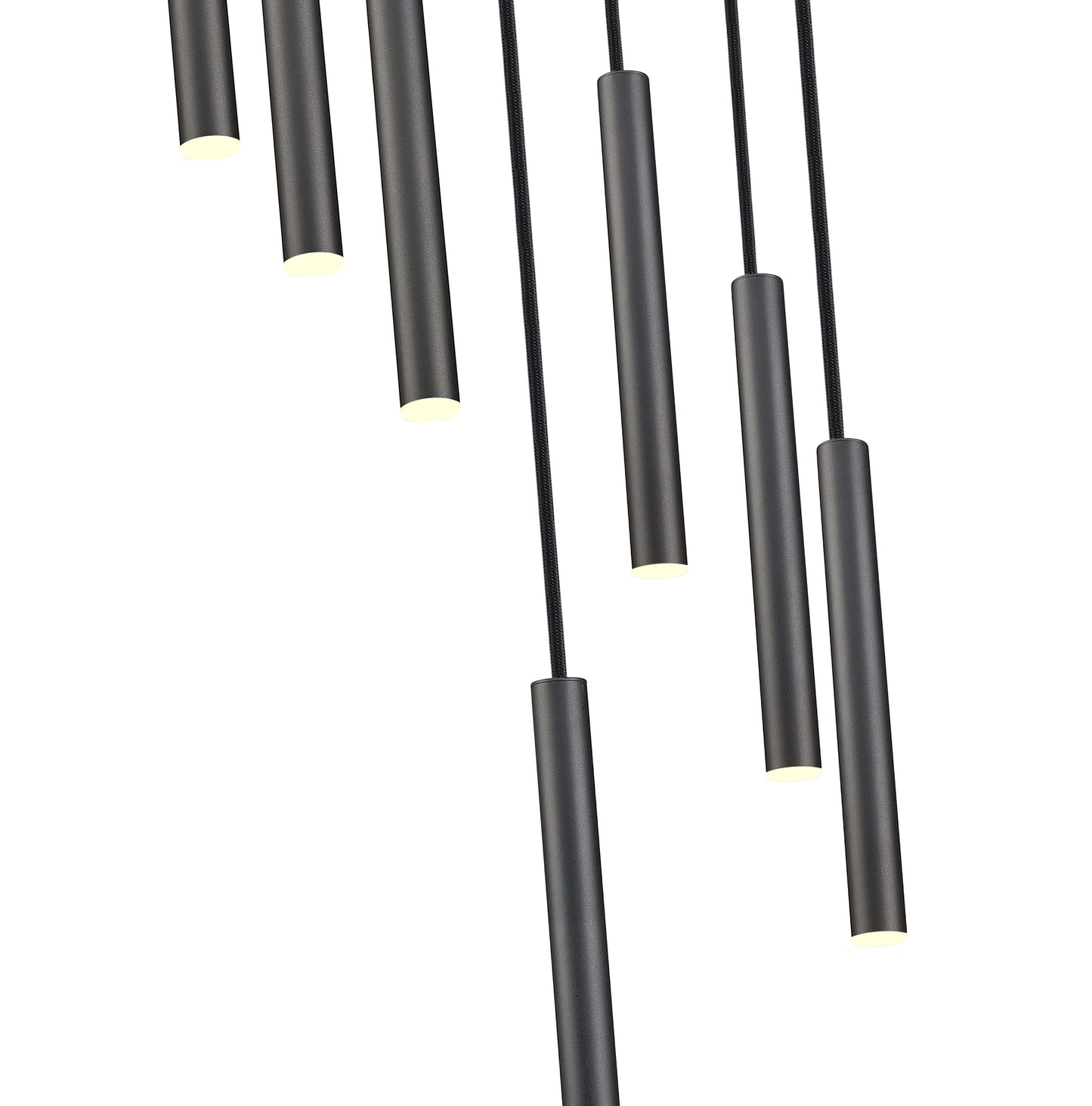 Forest LED 7 Light Chandelier Matte Black