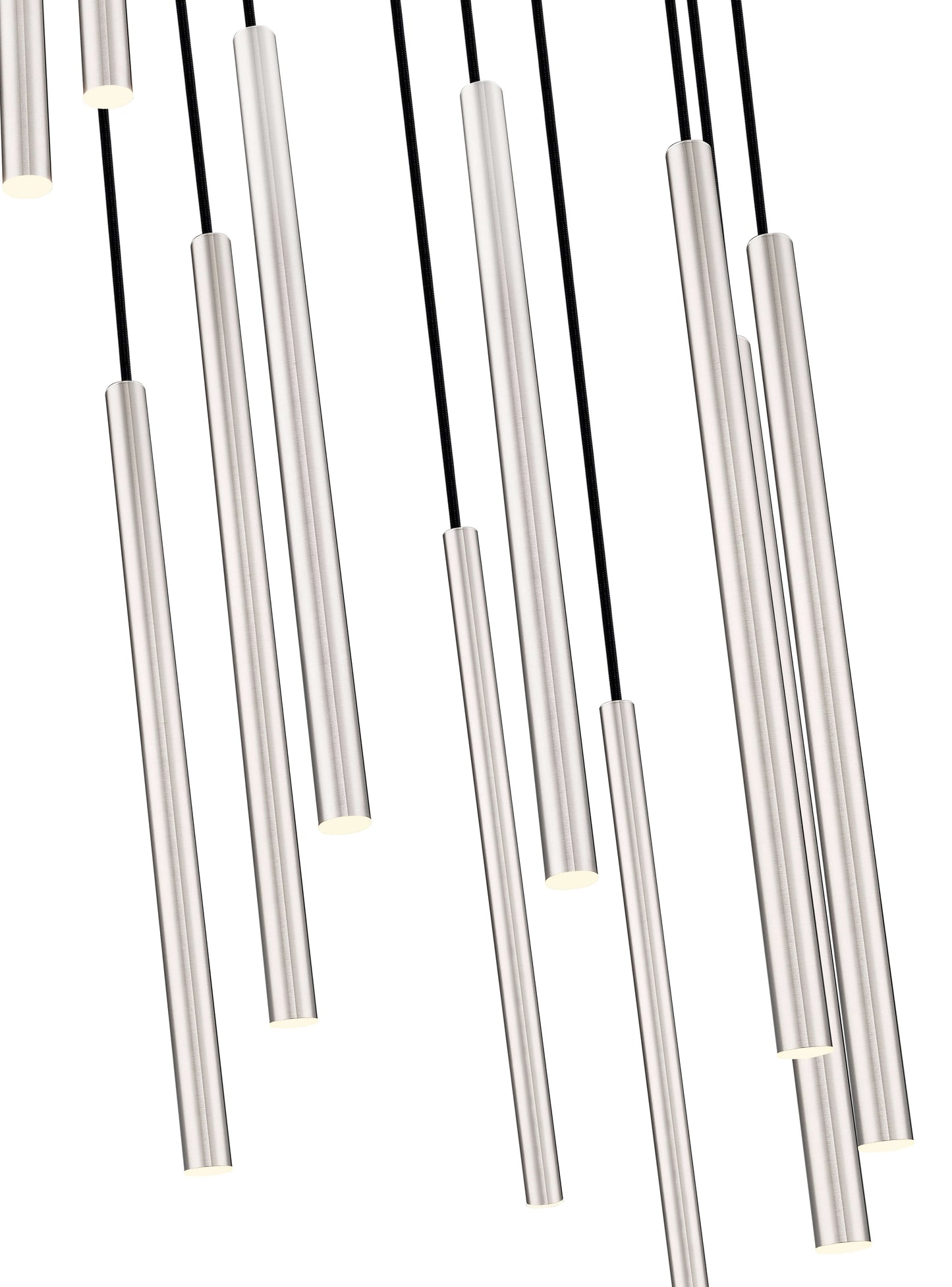 Forest LED 11 Light Chandelier Brushed Nickel