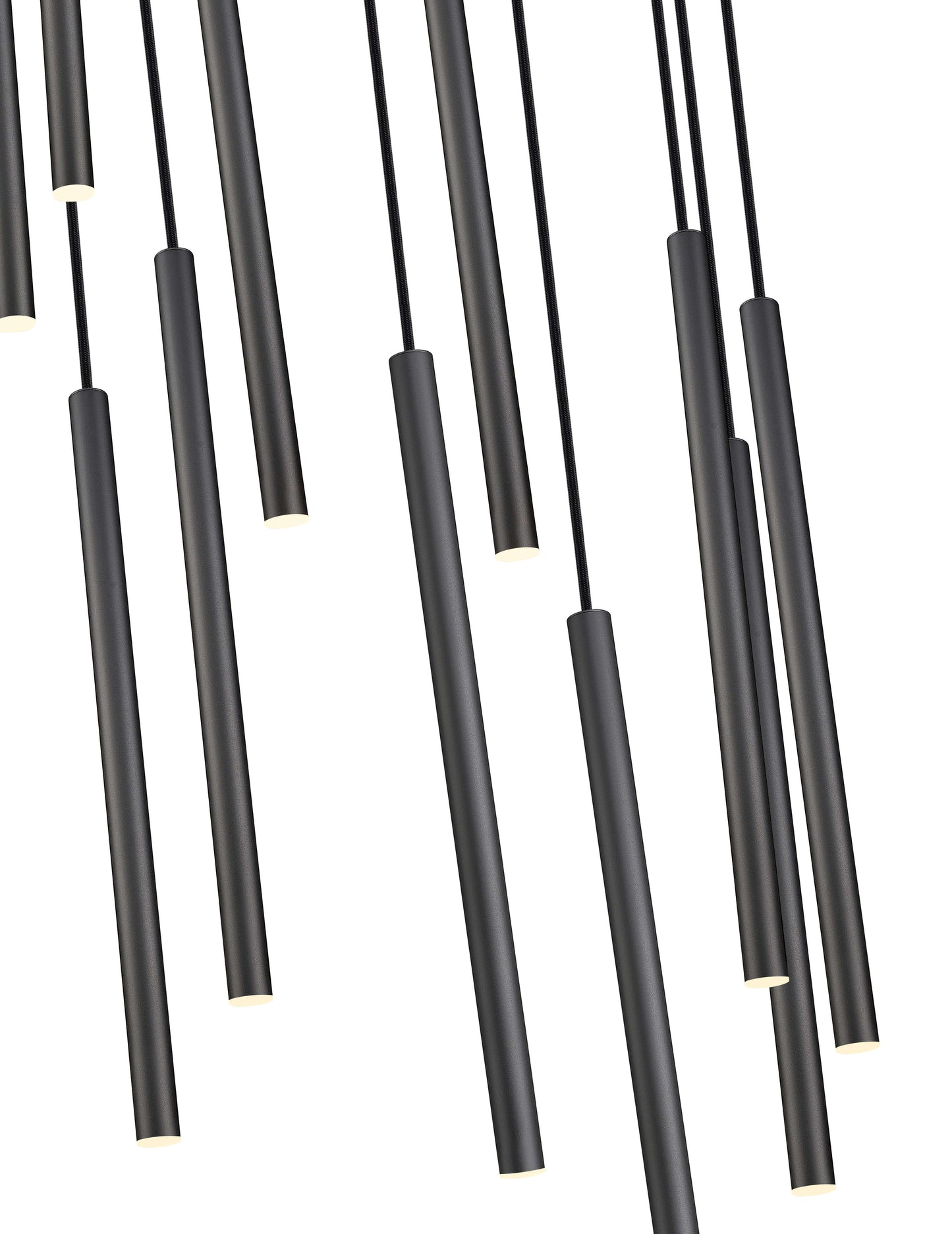 Forest LED 11 Light Chandelier Matte Black