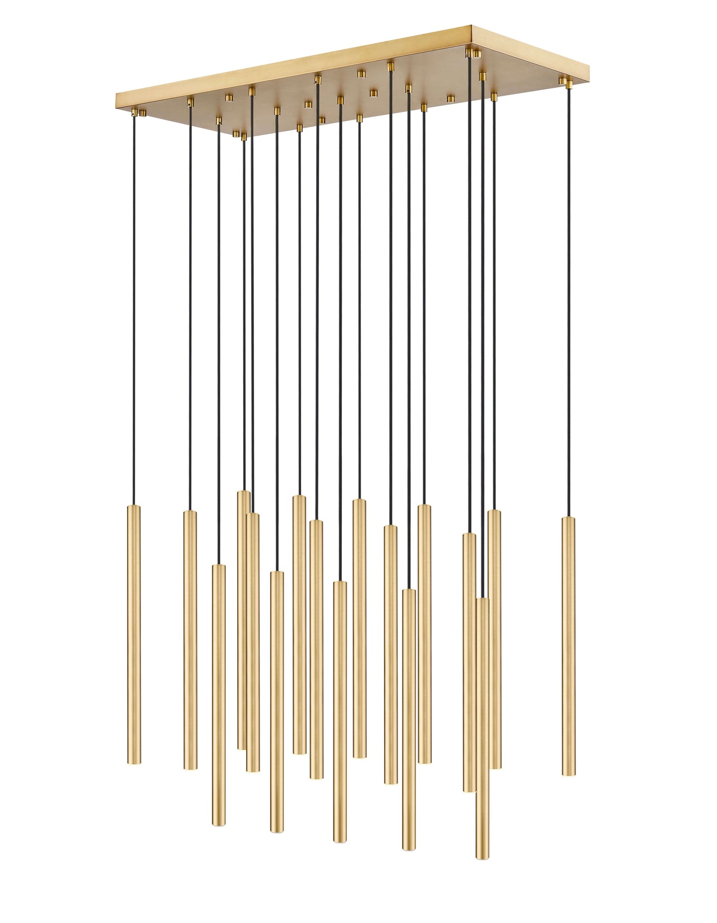 Forest LED 17 Light Linear Chandelier Modern Gold