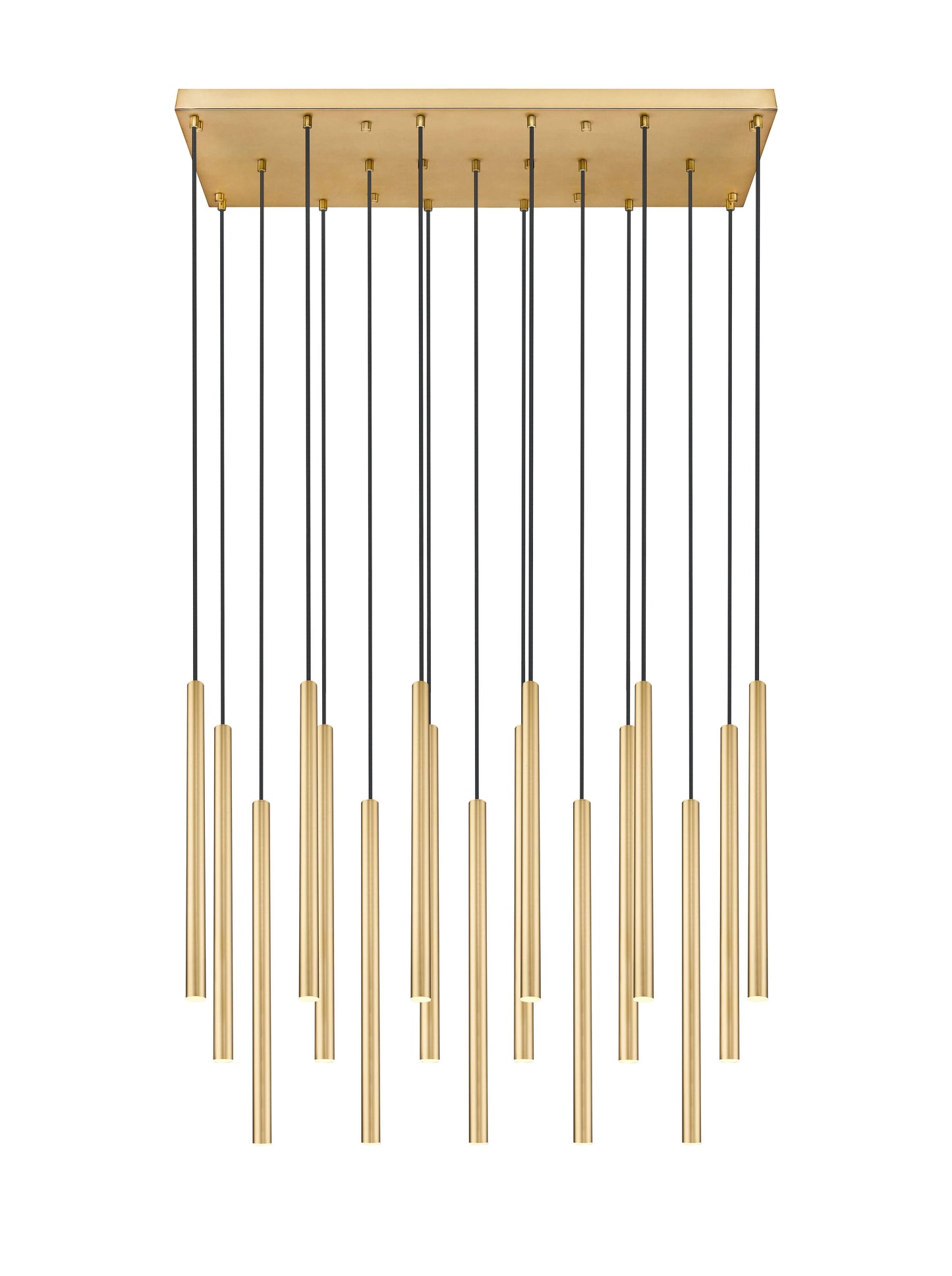 Forest LED 17 Light Linear Chandelier Modern Gold