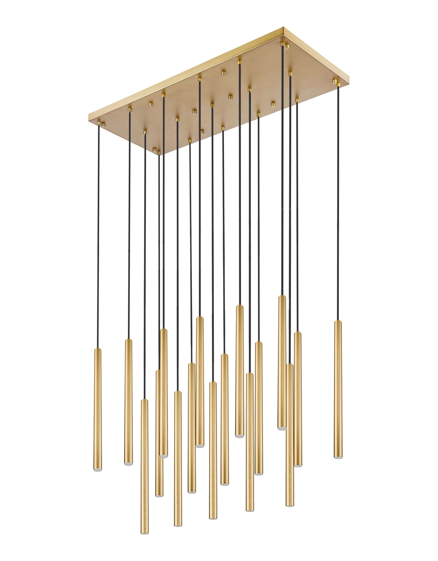 Forest LED 17 Light Linear Chandelier Modern Gold