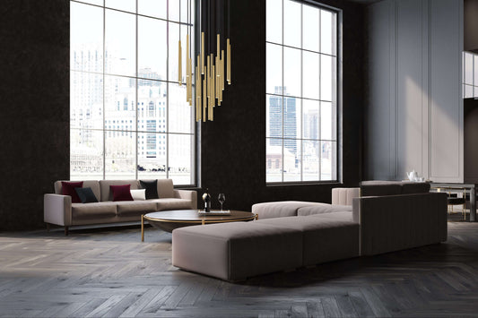 Forest LED 27 Light Chandelier Modern Gold