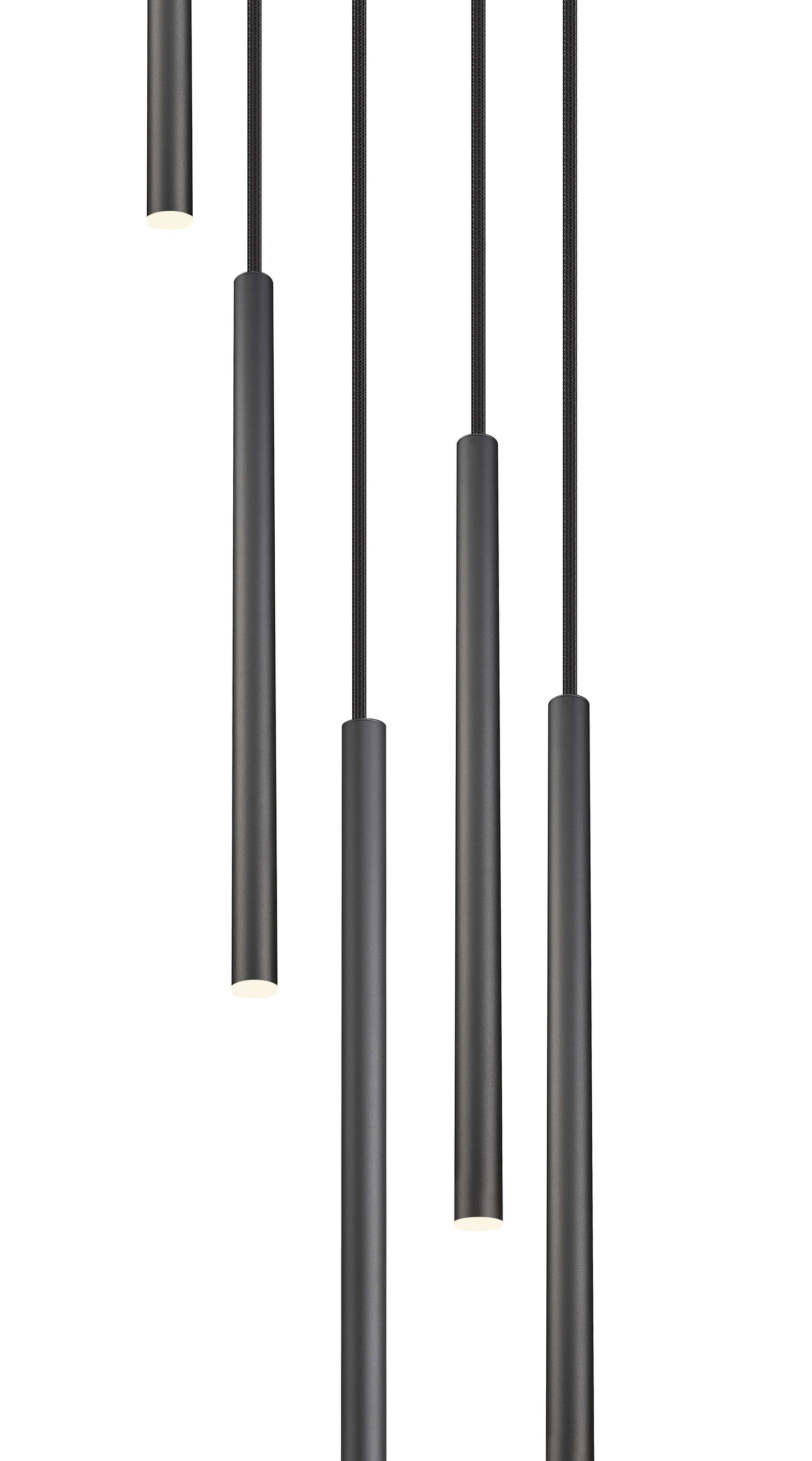 Forest LED 5 Light Chandelier Matte Black