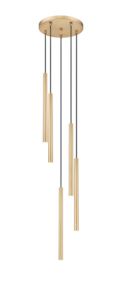 Forest LED 5 Light Chandelier Modern Gold