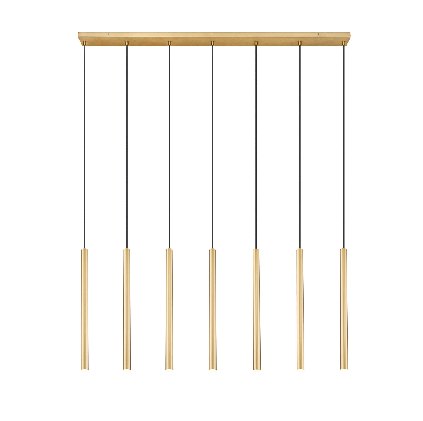Forest LED 7 Light Linear Chandelier Modern Gold