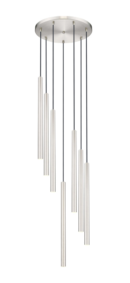 Forest LED 7 Light Chandelier Brushed Nickel