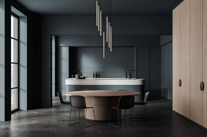 Forest LED 7 Light Chandelier Brushed Nickel