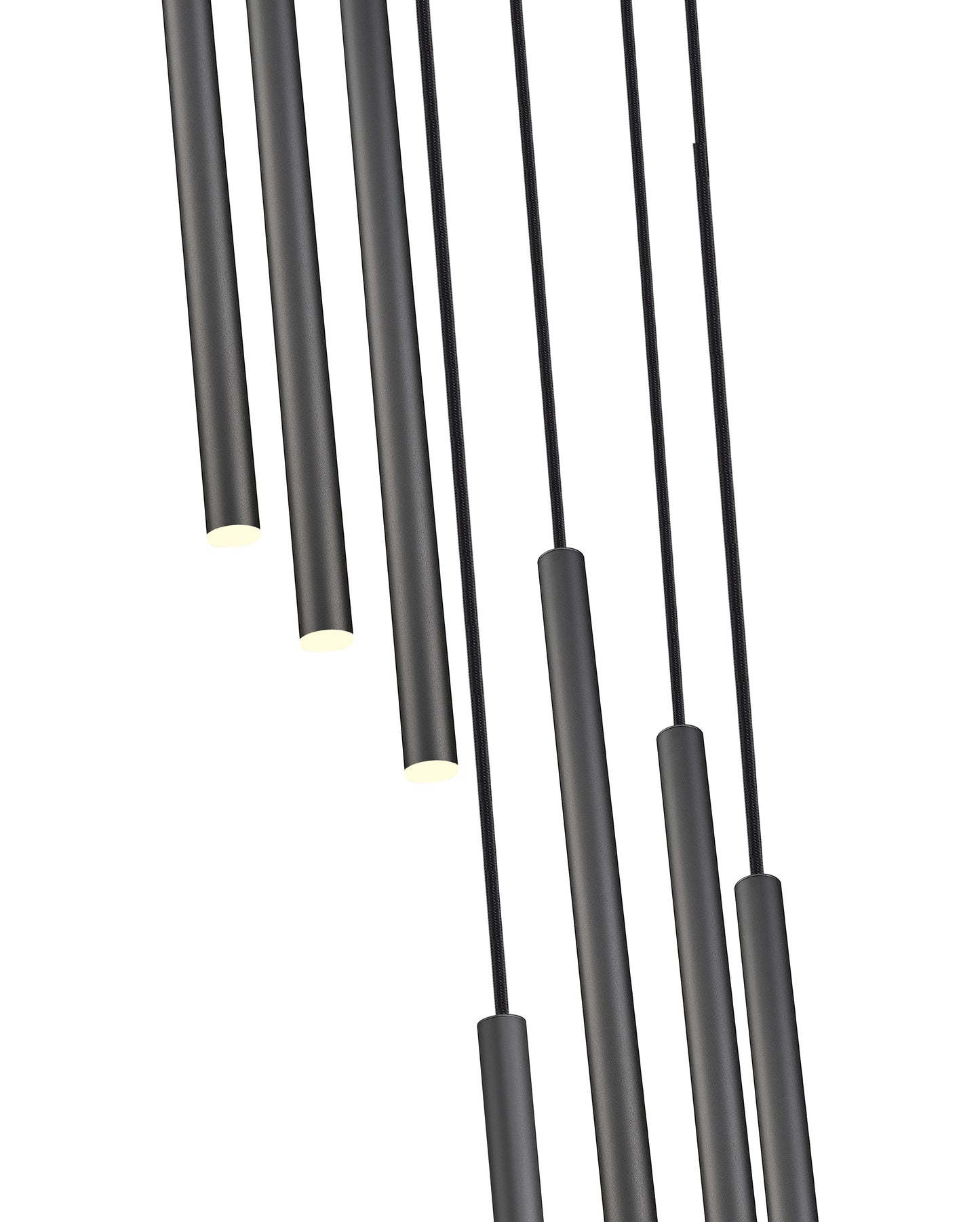 Forest LED 7 Light Chandelier Matte Black
