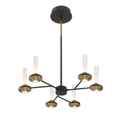 Torcia 6-Light 24" Integrated LED Pendant Chandelier